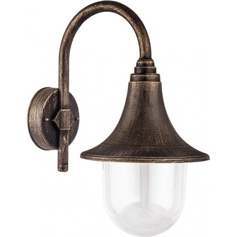 Applique d'extérieur Fennel 1xe27 old gold ip44 polycarbonate 40,8x21,7x32,6 cm (1/3)