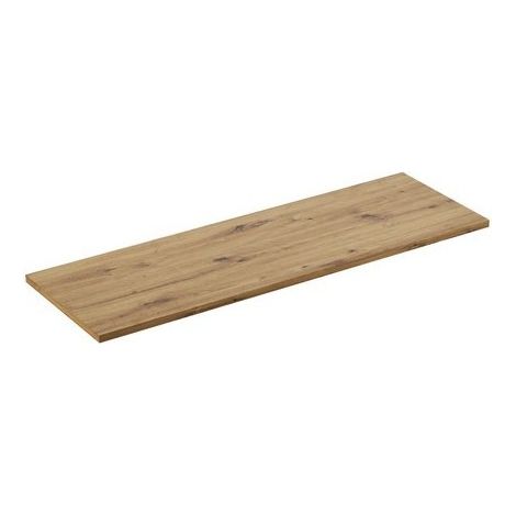 Plan für Waschtischunterschrank BRAZZA – 140 cm – Helles Eichenholz – Stärke 2,5 cm – Aufsatz