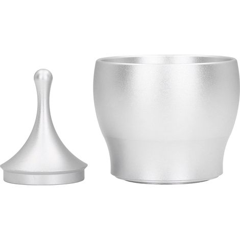 Kaffeepulverbehälter aus Aluminium, staubdichter Spender für die Küche, Silber (1/5)