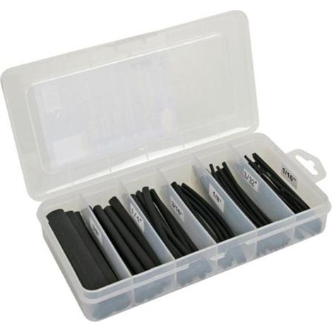 Guaina termorestringente Velleman nera 100 mm 170 pezzi