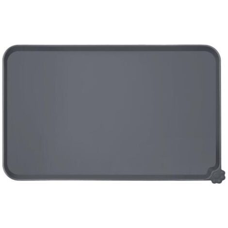 BUNTHAUS 47 x 30 cm Noir Tapis de Bol en Silicone antiadhésif pour Chats et Chiens Imperméable (1/5)
