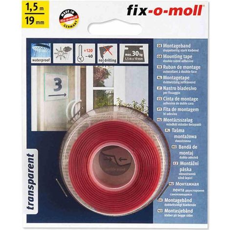 Power-Mount transparent 50kg 150cm 19mm