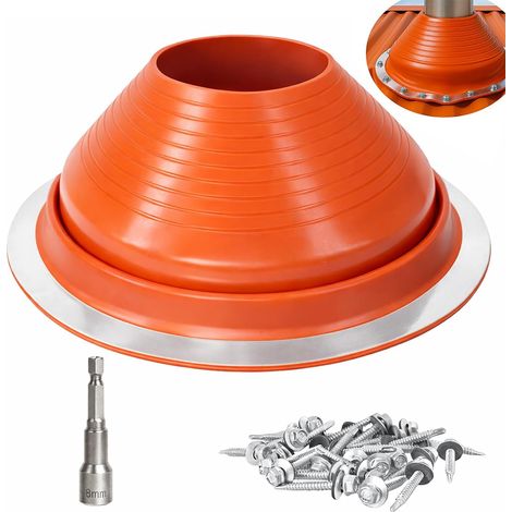 Solin de Toit pour Tuyaux 8, Diamètre Extérieur 17–33 cm (1/5)