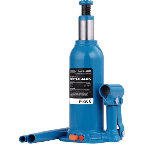 Draper 36365 Hydraulic Bottle Jack, 6 Tonne