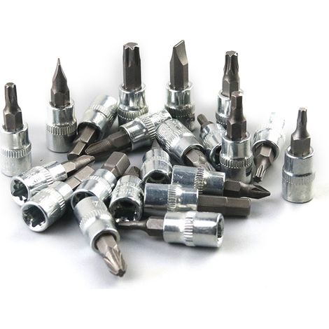 Coffret d'outils noir de 46 pièces comprenant des clés à douille, des tournevis à dégagement rapide et des tournevis à cliquet. (1/5)