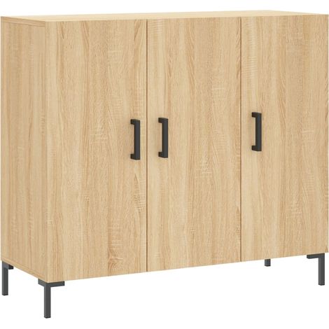 Maison Exclusive - Credenza Rovere Sonoma 90x34x80 cm in Legno Multistrato