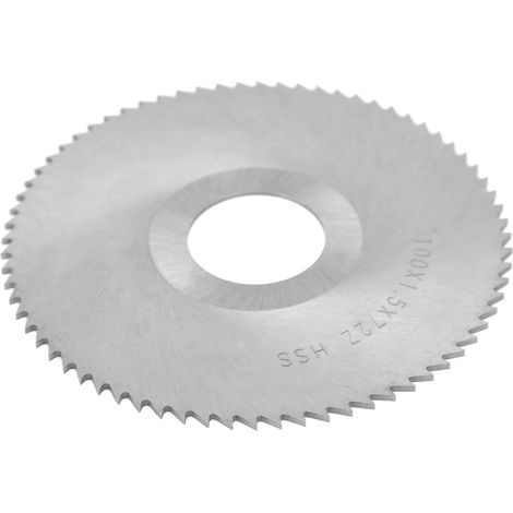 Lame de scie circulaire disque de coupe acier rapide fraise outil 100x1.5x27 72 dents (1/5)