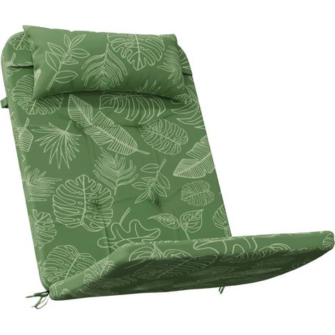 Cuscini Sedia Adirondack 2 pz Motivo a Foglie in Tessuto Oxford vidaXL (1/4)