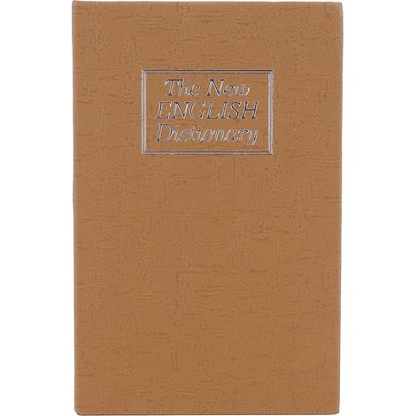 Coffre-fort pour livres, dictionnaires, argent et pièces de monnaie avec serrure à combinaison sécurisée pour usage domestique (1/5)