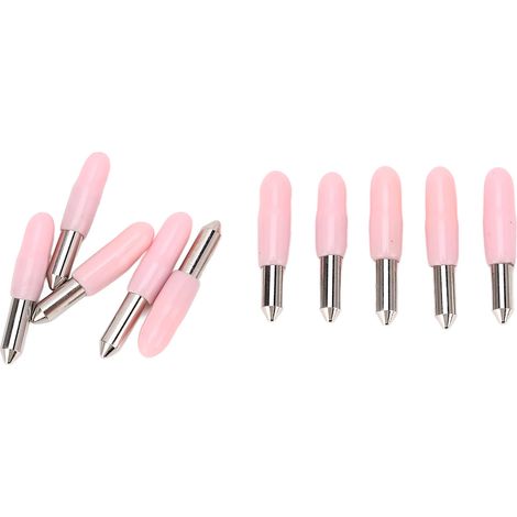 Lot de 10 lames de rechange pour machine de découpe, grain grossier 30°, en acier allié, avec boîte.