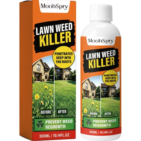 MOONSPRY weed killer is suitable for all types of broadleaf weeds. It is easy to mix and is used for daily lawn care. (1/5)