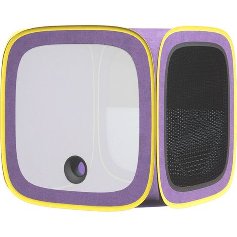 Boîte de séchage pour animaux de compagnie, pour chats et petits chiens, empêche les poils de voler, Portable, salle sèche, séchage des chiens, violet (1/5)