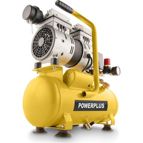 Powerplus Compresseur POWX17230S - sans huile -550W- 6L -silencieux