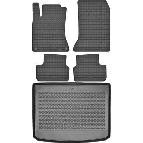 Juego de alfombrillas de goma para coche y alfombrilla para maletero para Mercedes GLA X156 Crossover (2014-2019).