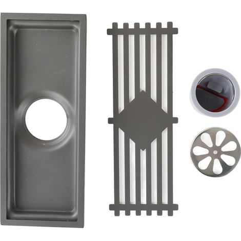Bonde de sol rectangulaire pour douche, en acier inoxydable, 30 cm, convient pour cuisine, balcon, hôtel.-AquaForge (1/5)