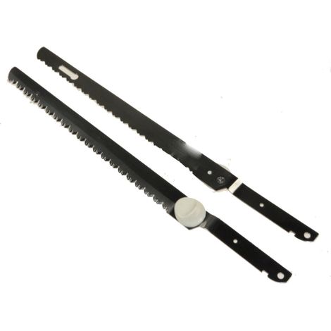 Jeu de lames de couteau électrique pour robot ménager – Compatible SEB SS-989024 – Coupe précise pour aliments – Longueur 20cm, largeur 5cm