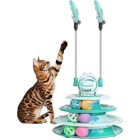 25-26 2 Balles puzzles interactives sur le thème des chats, adaptées aux chatons d'intérieur pour jouer avec. (1/5)