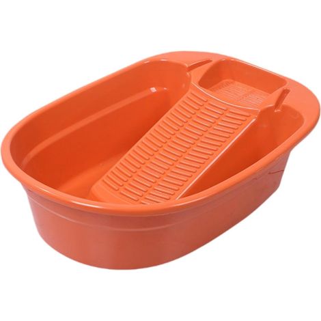 Lavabo con tabla de lavar integrada, diseñado específicamente para lavar la ropa a mano. (1/5)