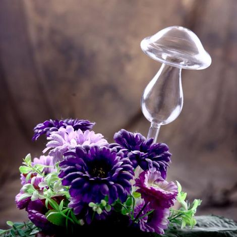 Champignon D'outil De Jardinage De Dispositif D'arrosage De Fleur De Plante Simple En Verre Automatique (1/5)