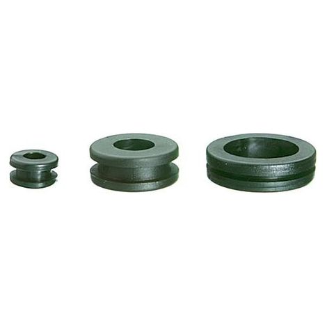 Passe-câble RS PRO en PVC, Ø câble max. 5.5mm, panneau 1.5mm max, Ø découpe 8mm ( Prix pour Sachet de 100 )