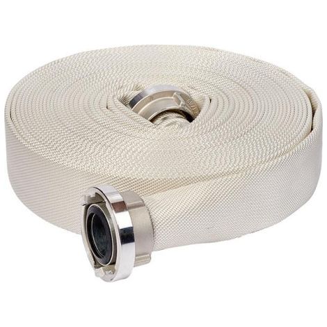 Tuyau d'incendie SYNTHETIC SL. DIN 14811. Blanc. Classe 1. C/52 Storz LM-Kuppl 20m Parsch