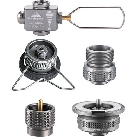 Adaptateur pour réchaud à gaz Gas Saver Plus avec adaptateur butane Accessoires pour réchaud à gaz Adaptateur de recharge Équipement de camping Réchauds de cuisine portables (1/5)