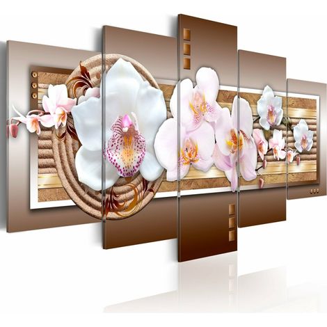 Tableau délicatesse de l'orchidée - 200 x 100 cm (1/4)