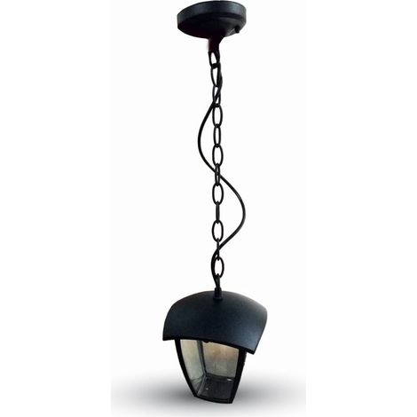Lámpara LED V-TAC con portalámparas E27 (máx. 60 W), color negro, 72 cm de largo, IP44