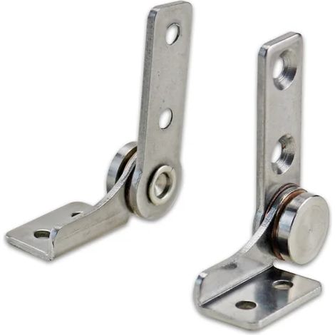 (Petit - (3,0 N.m) - LR) Lot de 2 pièces, charnière à pivot libre en acier inoxydable, positionnable à angle libre, en forme de L, avec amortissement, pour équipement médical (1/5)