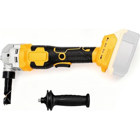 Grignoteuse Sans Fil Compatible avec 20V Batterie Tête de Grignotage Rotative à 360°, 3 Vitesses Réglables, Coupe-tôle Sans Balais 1900 tr/min pour Acier et Aluminium (1/5)