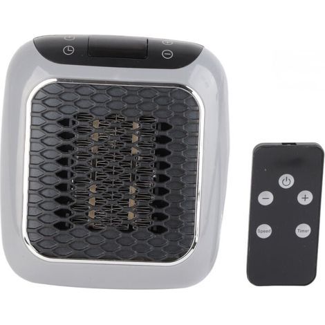 Chauffage Électrique Portatif Compact Ventilateur de Table pour Maison Bureau Hiver (1/4)