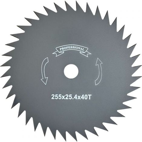 Ricambio Disco Per Decespugliatore 40 Denti Lama 255 mm Foro 25,4 mm 07856