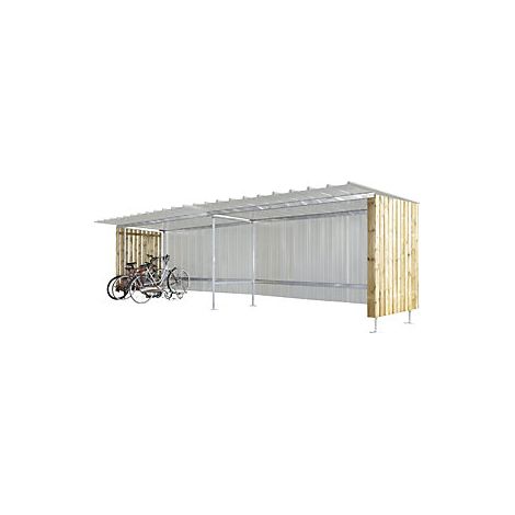 Mottez Tettoia alt x largh 2150 x 3990 mm look metallizzato (1/2)