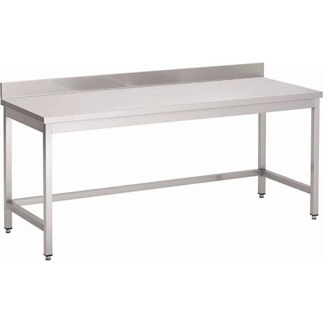 Table Inox Avec Dosseret - Gamme 700 - Gastro M