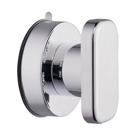 Poignée de Porte à Ventouse 2PCS Ventouse Poignées Tiroir Armoire Réfrigérateur Porte Verre Portable Mobilité Poignée Poignées avec Forte Ventouse pour Salle De Bains(argent) (1/4)
