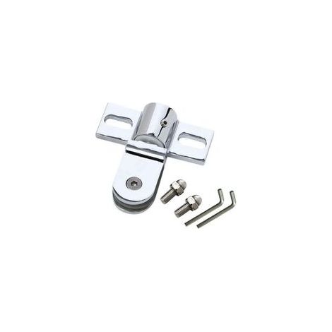 Charnière pivot pour porte de douche en verre – Acier inoxydable – Épaisseur verre 10 mm – Charge max 40 lbs – Installation sans perçage (1/5)