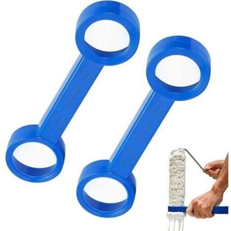 2 Pcs Nettoyeur de Rouleaux à Peinture Outil de Nettoyage de Rouleau à Peinture Grattoir à Peinture