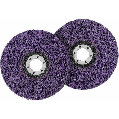 LefouDisque Abrasif pour Meuleuse d’Angle 2 Pcs Disque de Nettoyage en Acier Inoxydable 125mm Disque de Nettoyage Abrasif CSD pour Enlever la Rouille de la Peinture Accessoire de Meuleuse d’Angle Lefo (1/5)