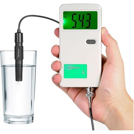 Pool-pH-Tester, electronic pH-Meter for Hydroculture, Auflösung 0.01, high performance Leitfähigkeitsmessgerät für Aquarien, EC- und pH-ppm-Tester für Aquarium, Spa, Trinkwasser, Poolwasser (1/4)
