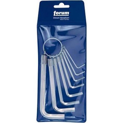 Keyset Piegato A 6 Punti, Con La Catena Chiave, In Un Sacchetto Di Plastica, 8 Parti Contenuto: 2 2.5 3 4 5 6 8 10 Millimetri (1/2)