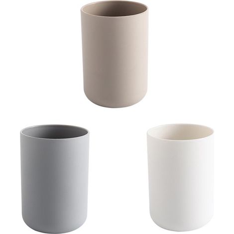 Ensemble de trois pièces : porte-brosse à dents, gobelet pour bain de bouche, verres de salle de bain, gobelet pour bain de bouche portable (7,2 × 7,2 (1/5)