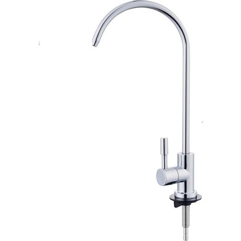 Robinet Filtre Eau - Acier Inoxydable SUS304 - Compatible Système RO 1/4 Pouces - Pour Évier Cuisine - 1 Pièce (1/5)