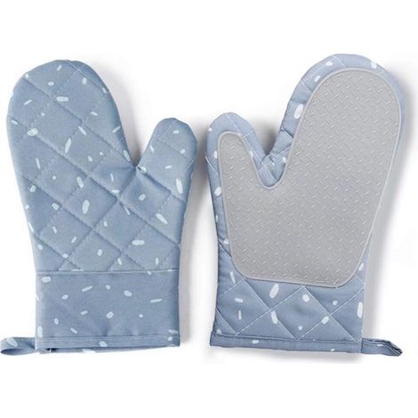 MINKUROW Set Di Guanti Da Forno, Guanti Da Forno Resistenti Al Calore E Presine, Design In Silicone Antiscivolo, Adatti Per Cucinare, Cuocere Al Forno, Grigliare (1/5)