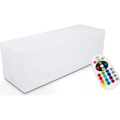 Banc led polyéthylène blanc