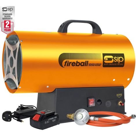 SIP FIREBALL 1050 Cordless Propane Heater