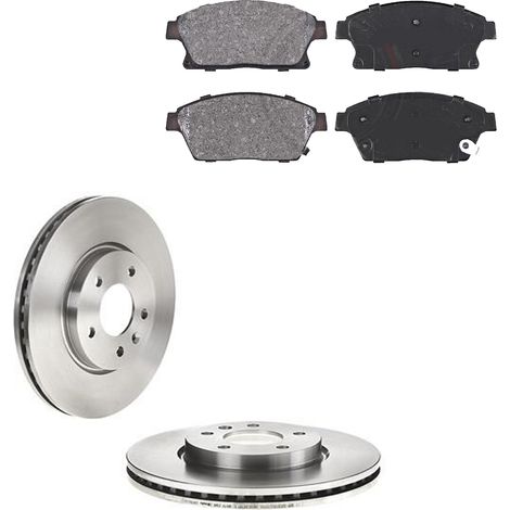 KIT FRENI ANTERIORI compatibile con OPEL AMCOMPATIBILE PERA (R12) - DISCHI + PASTIGLIE OEM: P 59 077 / 18032 /SOSTITUZIONE DIRETTA/BASSA POLVERE/SILENZIOSO (1/5)