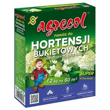 Agrecol-Dünger für Gartenhortensien, granuliert, 1,2 kg