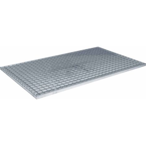 Grille Argent 100 x 60 x 2 cm Acier galvanisé à chaud CFW659620 (1/5)
