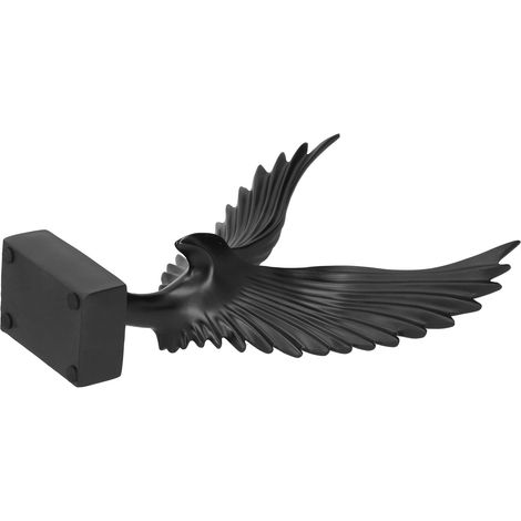 Aile d'ange en résine, sculpture décorative, ornement de bureau, aigle abstrait, décoration intérieure BS086 Noir (1/5)