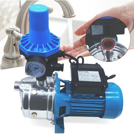Pompe à eau 1100 W Pompe à jet Pompe de jardin Système d'alimentation en eau domestique Pompe centrifuge 3600 litres/heure 220 volts Avec interrupteur de commande (1/5)